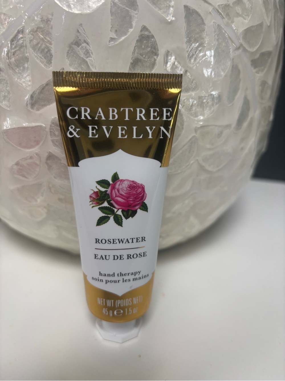 Crabtree & Evelyn Rosewater Hand Therapy Cream - Gold & Pink